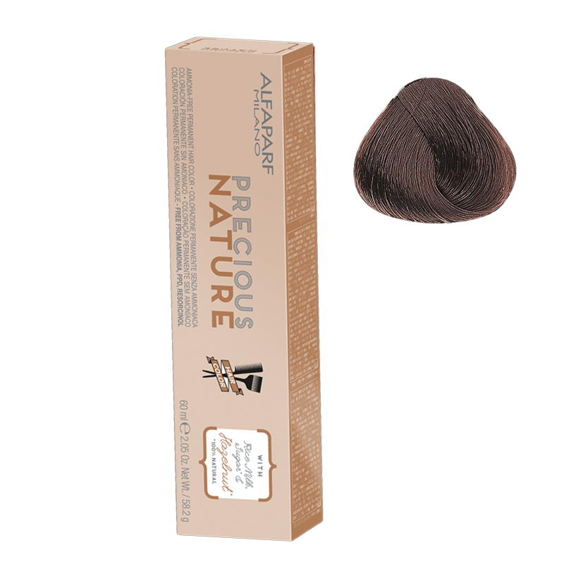 Alfaparf Precious Nature naturalna farba do włosów bez amoniaku 7.21 średni opalizująco popielaty blond, 60 ml