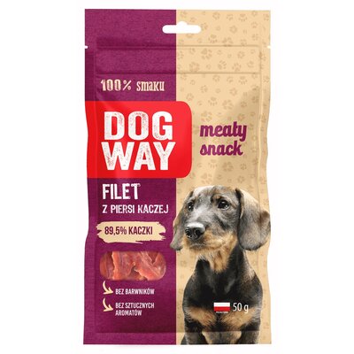Przysmak dla psa DOGWAY Meaty Snack Filet z piersi kaczej 50 g