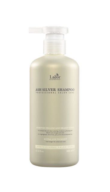 La'dor Ash Silver Shampoo szampon eliminujący i neutralizujący pomarańczowe tony pojawiające się w wyniku wypłukiwania koloru z rozjaśnianych włosó...