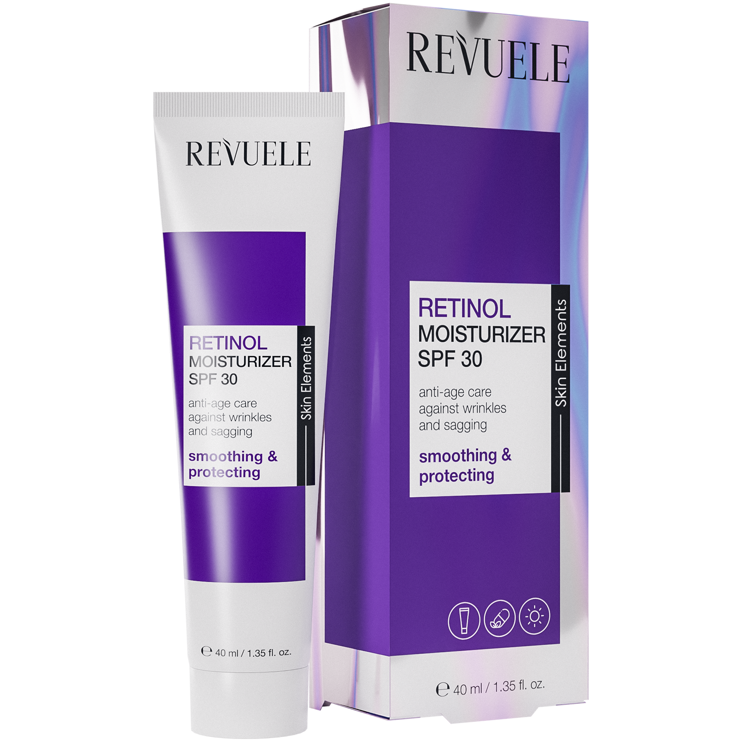 Revuele Retinol nawilżający krem do twarzy z SPF30, 40 ml