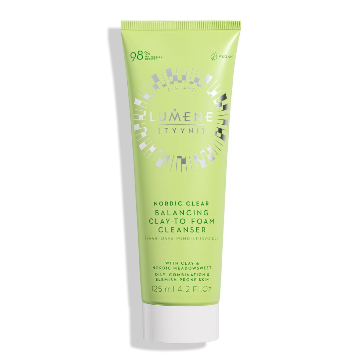 Lumene Nordic Clear normalizująca kremowa pianka do mycia twarzy, 125 ml