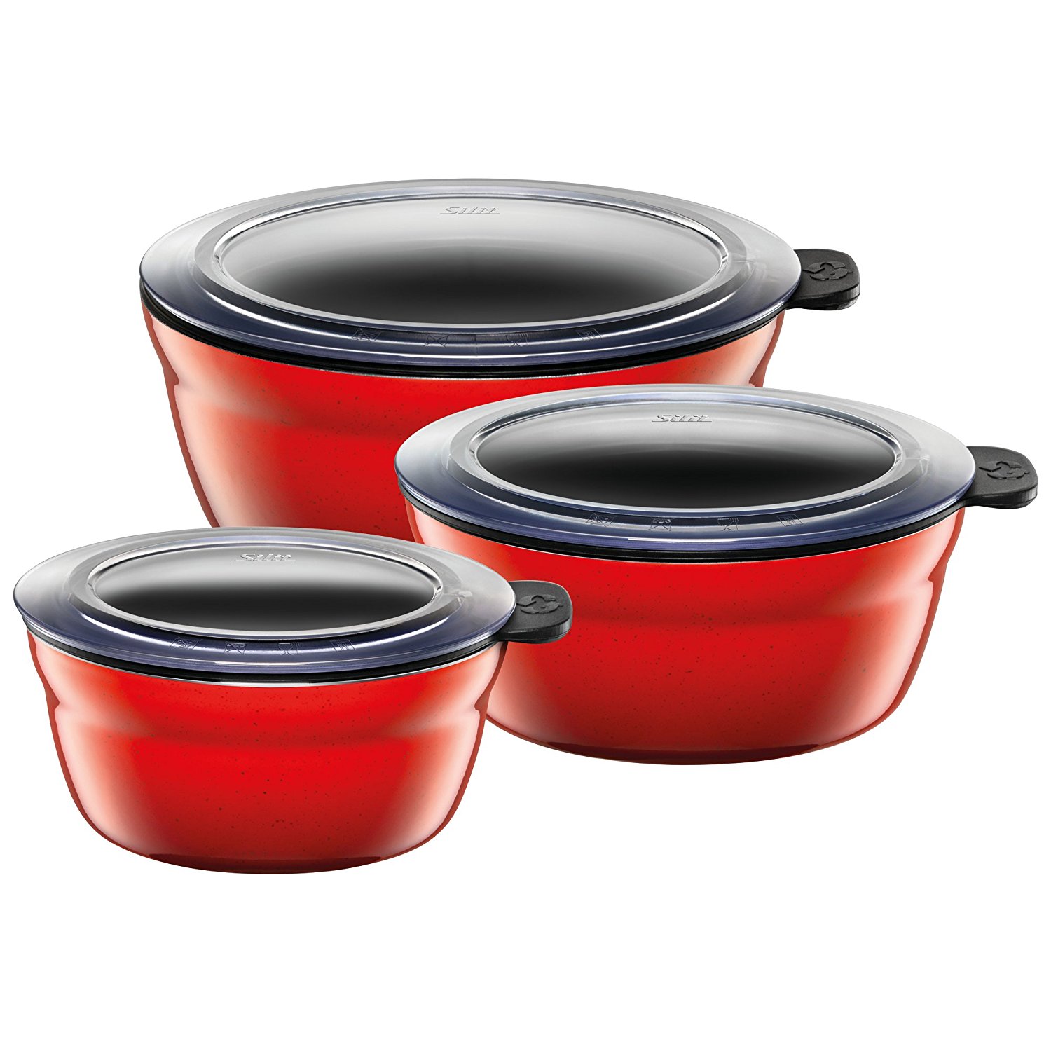 Silit - Zestaw 3cz. mis kuchennych Fresh Bowls Energy Red