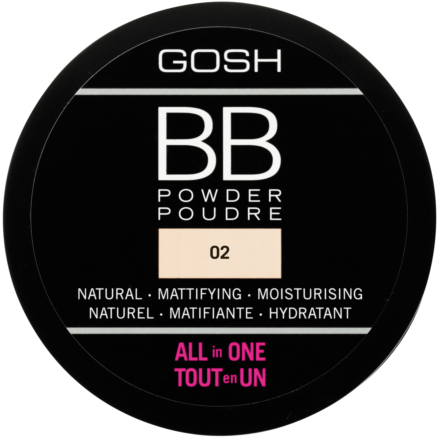Gosh Copenhagen BB puder do twarzy w kamieniu sand 02, 6,5 g