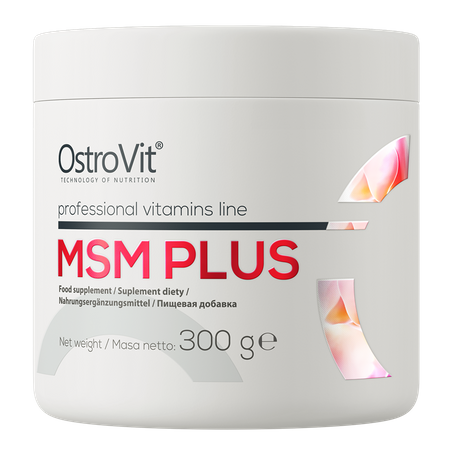 OstroVit MSM Plus suplement diety o smaku naturalnym, 300 g