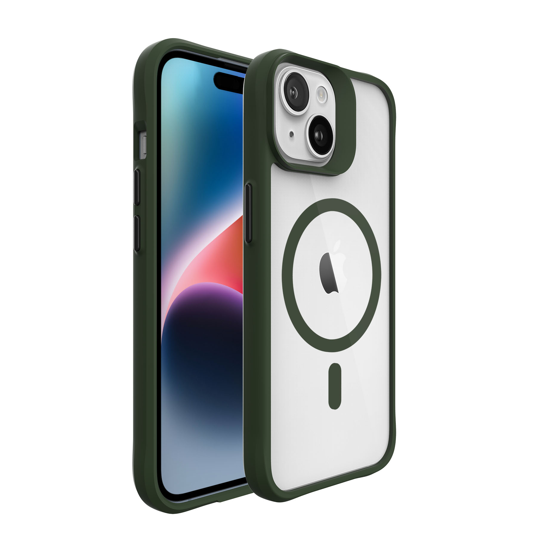 Jinya XPRO Magsafe Protecting Case Green - etui iPhone 15 Plus/14 Plus