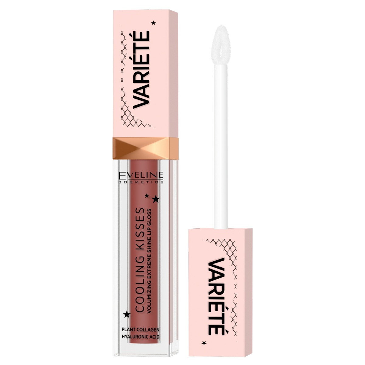 Eveline Cosmetics Variété Błyszczyk zwiększający objętość ust z efektem chłodzącym nr 04, 6,8 ml