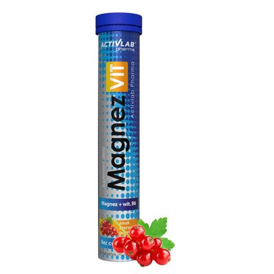 Magnez + B6 ACTIVLAB MagnezVit Czerwona porzeczka (20 tabletek)