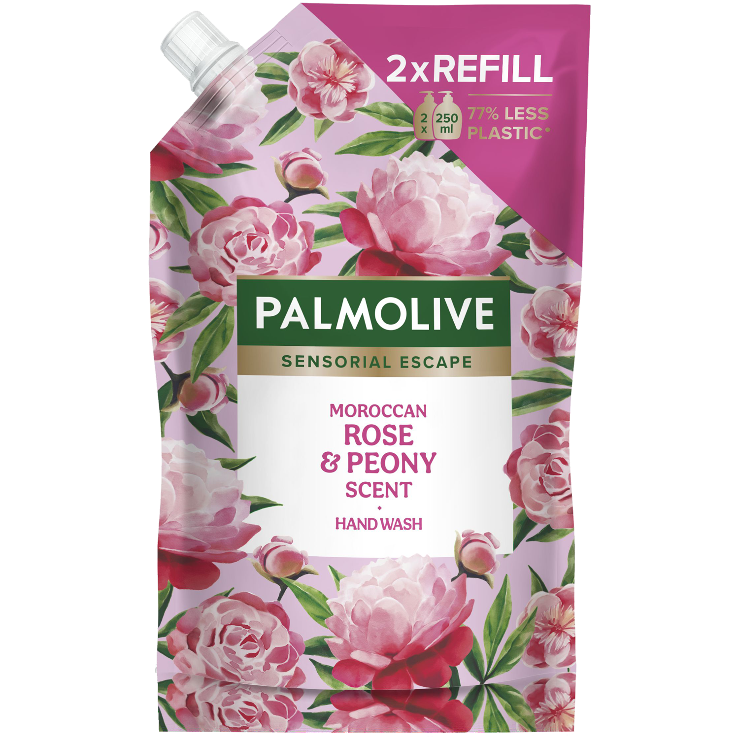 Palmolive Sensorial Escape zapas mydła w płynie róża i peonia, 500 ml