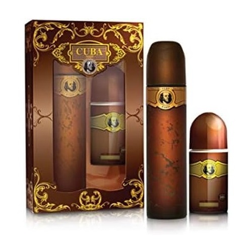 Cuba Original Gold zestaw: woda toaletowa męska, 100 ml + dezodorant w kulce, 50 ml