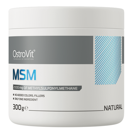 OstroVit MSM suplement diety o smaku naturalnym, 300 g