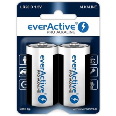 Baterie D LR20 EVERACTIVE Pro Alkaline (2 szt.)