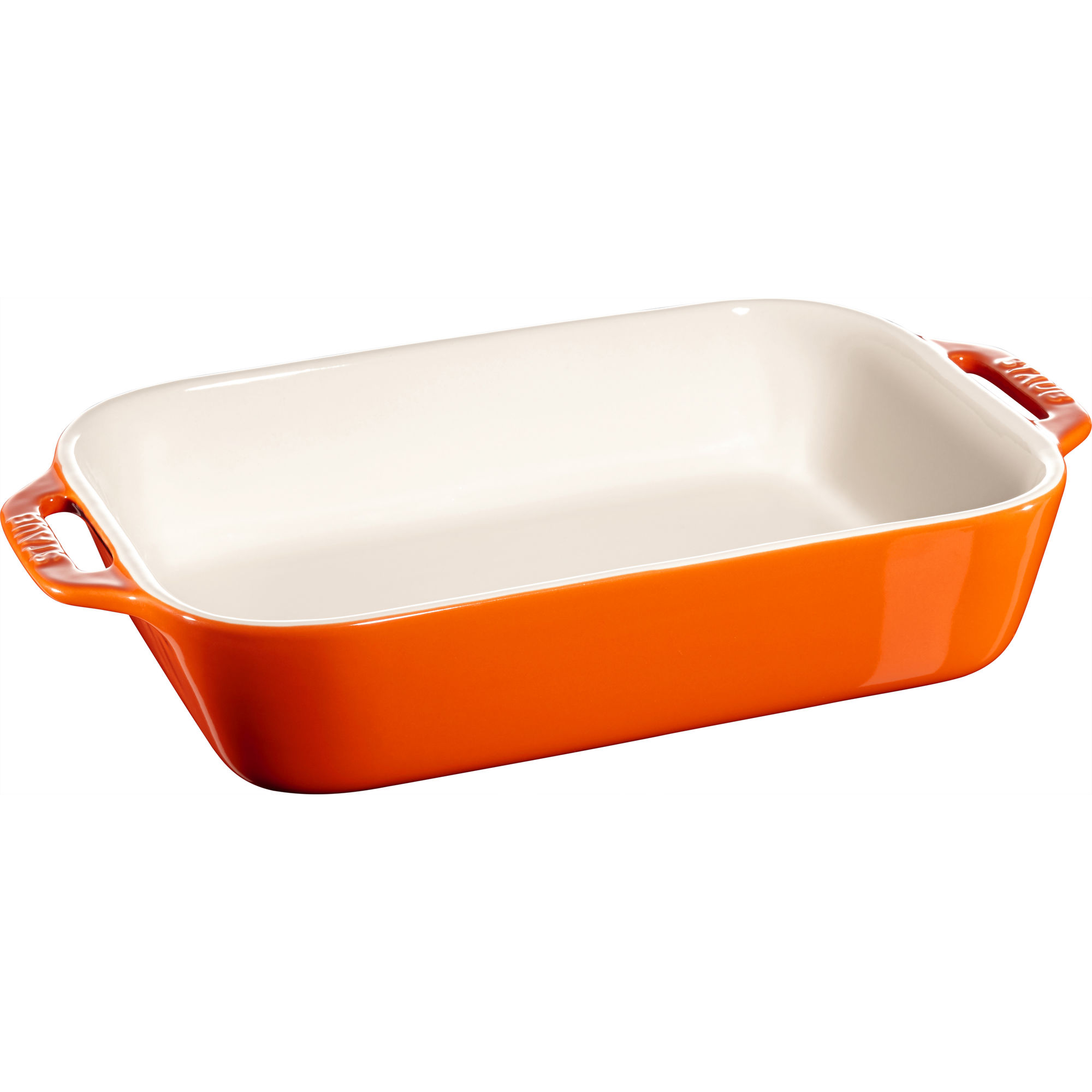 Staub - Prostokątny półmisek ceramiczny Cooking 400 ml pomarańczowy