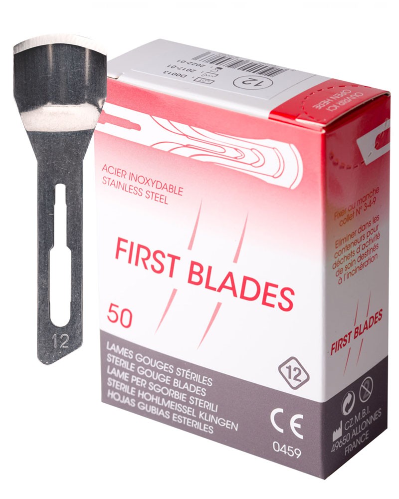 Dłutka First Blades rozmiar 12, 50 szt.