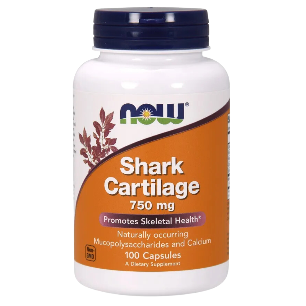 Now Foods Shark Cartilage suplement diety Chrząstka Rekina, 750mg, 100 kaps./1 opak.