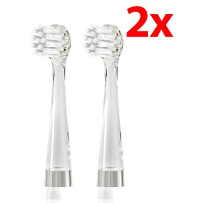 Oryginalna końcówka szczoteczki MERIDEN Kiddy Mini (2 szt.) (Delikatne dla dziąseł)