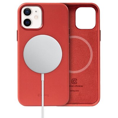 Etui CRONG Essential Cover Magnetic MagSafe do Apple iPhone 12/12 Pro Czerwony