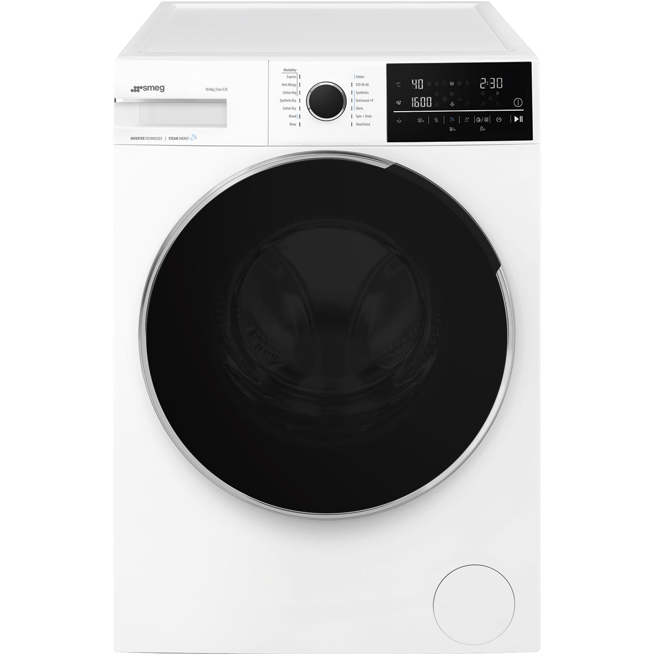 Smeg - Pralko-suszarka WDN064SLDIN Universale Biała
