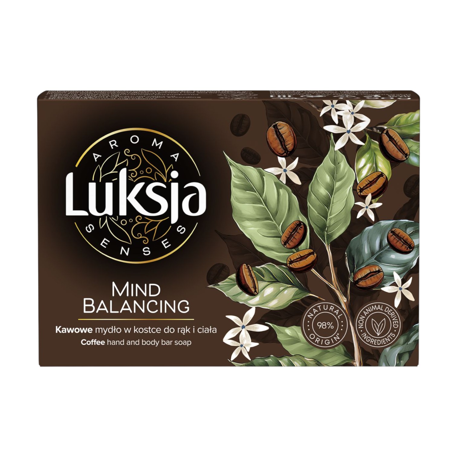 Luksja Aroma Balance kawowe mydło w kostce do rąk i ciała, 90 g