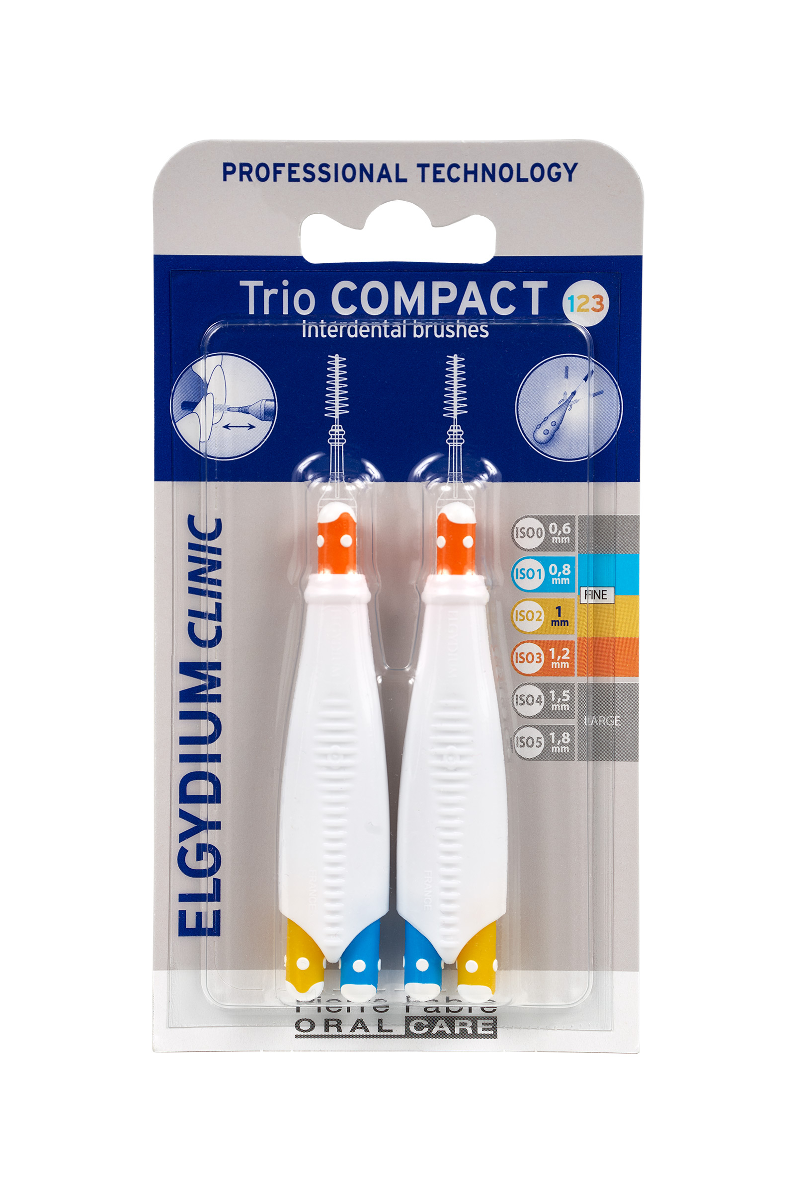 Elgydium Clinic Trio Compact 123, szczoteczki międzyzębowe, 2 sztuki