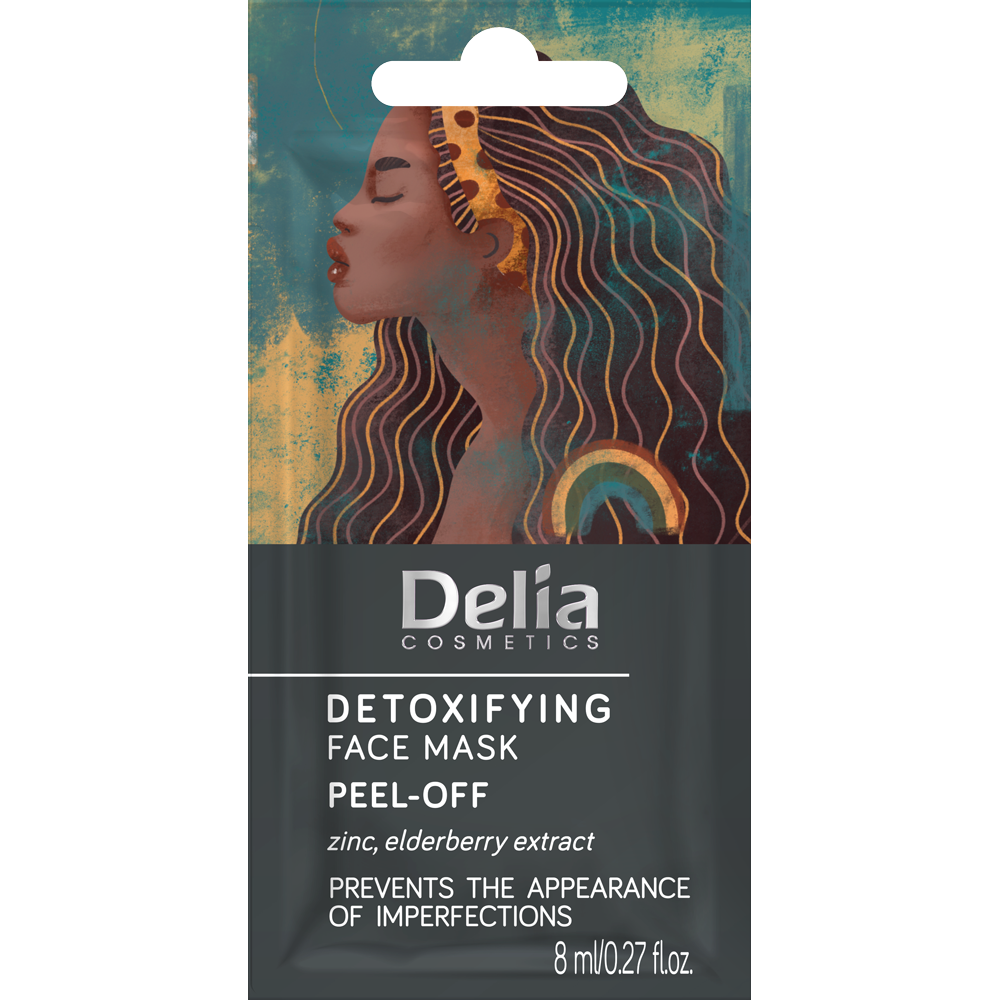 Delia Detoxifying maska detoksykująca peel-off do twarzy, 8 ml