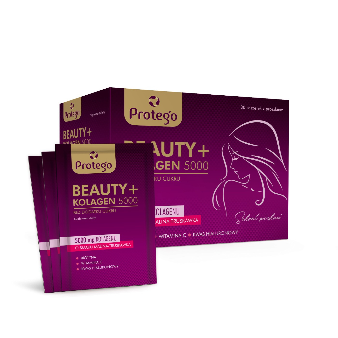 Protego Beauty+ Kolagen 5000 suplement diety, 30 sasz./1 opak.