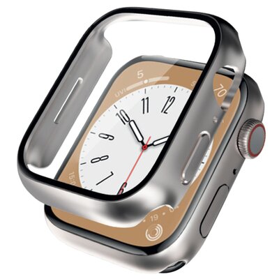 Etui CRONG Hybrid Watch Case do Apple Watch 7/8 (41 mm) Srebrny