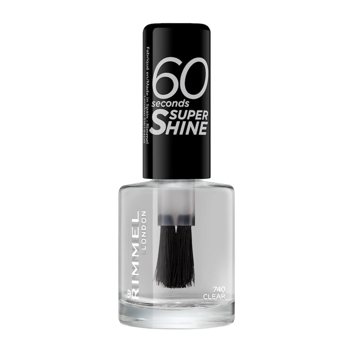 Rimmel 60 Seconds Super Shine klasyczny lakier do paznokci 740 clear, 8 ml
