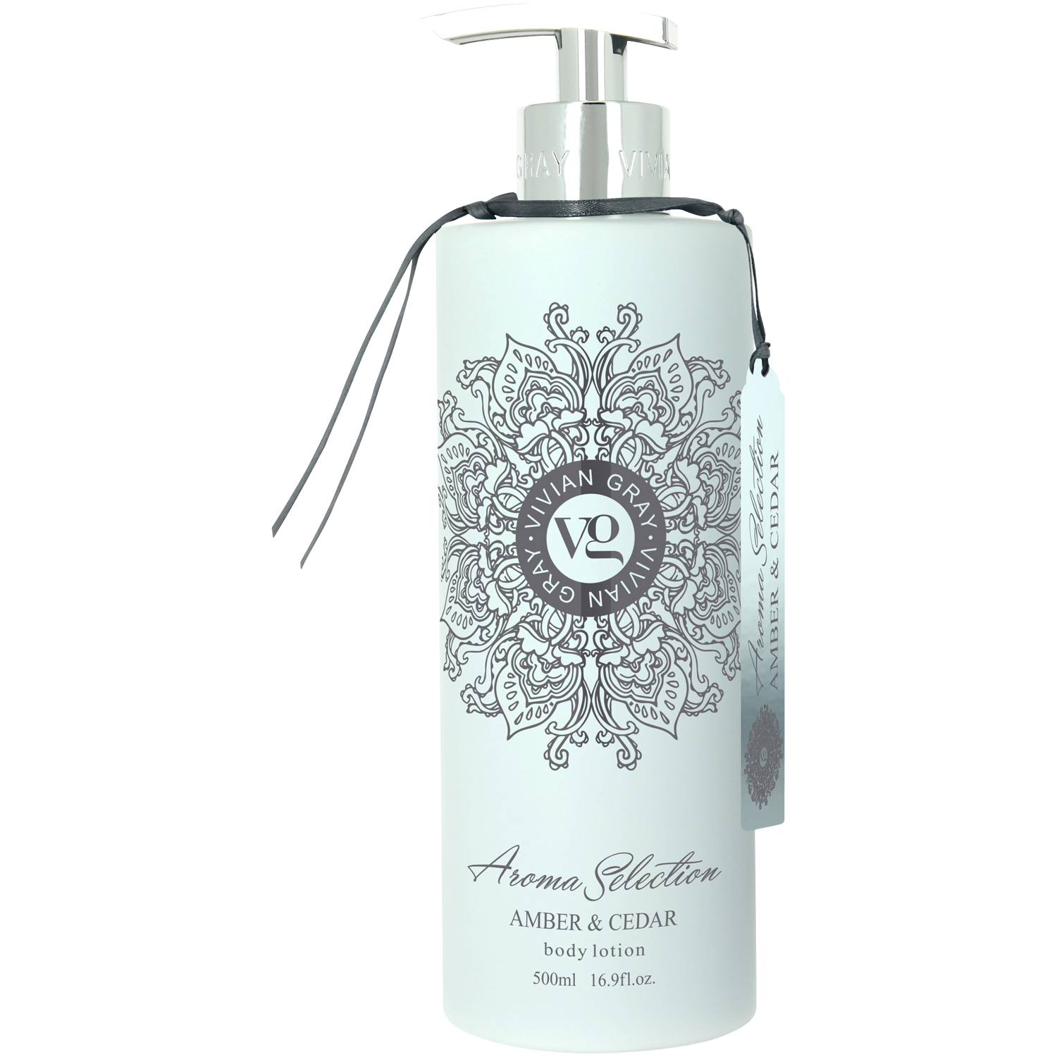 Vivian Gray Aroma Selection Amber & Cedar nawilżające mleczko do ciała, 500 ml