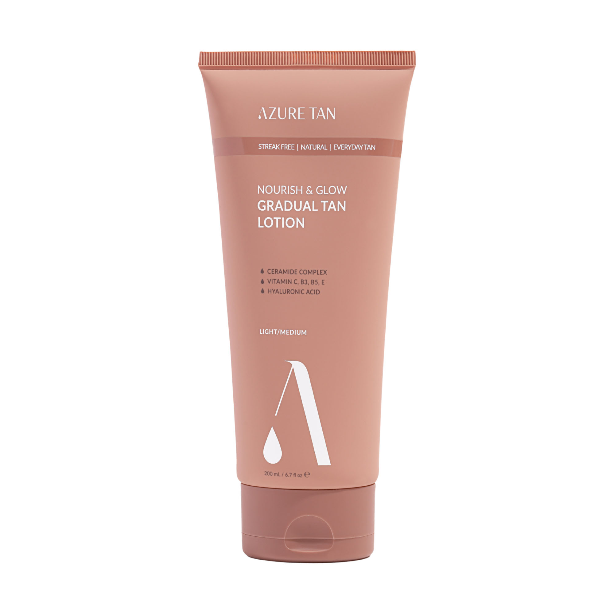 Azure Tan Tan Nourish&Glow stopniowo opalający balsam do ciała od light do medium, 200 ml