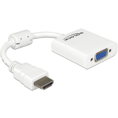 Adapter HDMI - VGA DELOCK 0.25 m