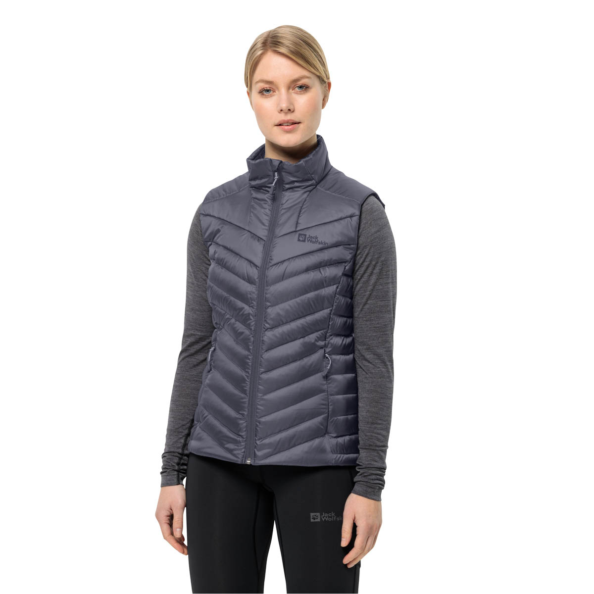 Damska kamizelka puchowa Jack Wolfskin PASSAMANI DOWN VEST W dolphin - L