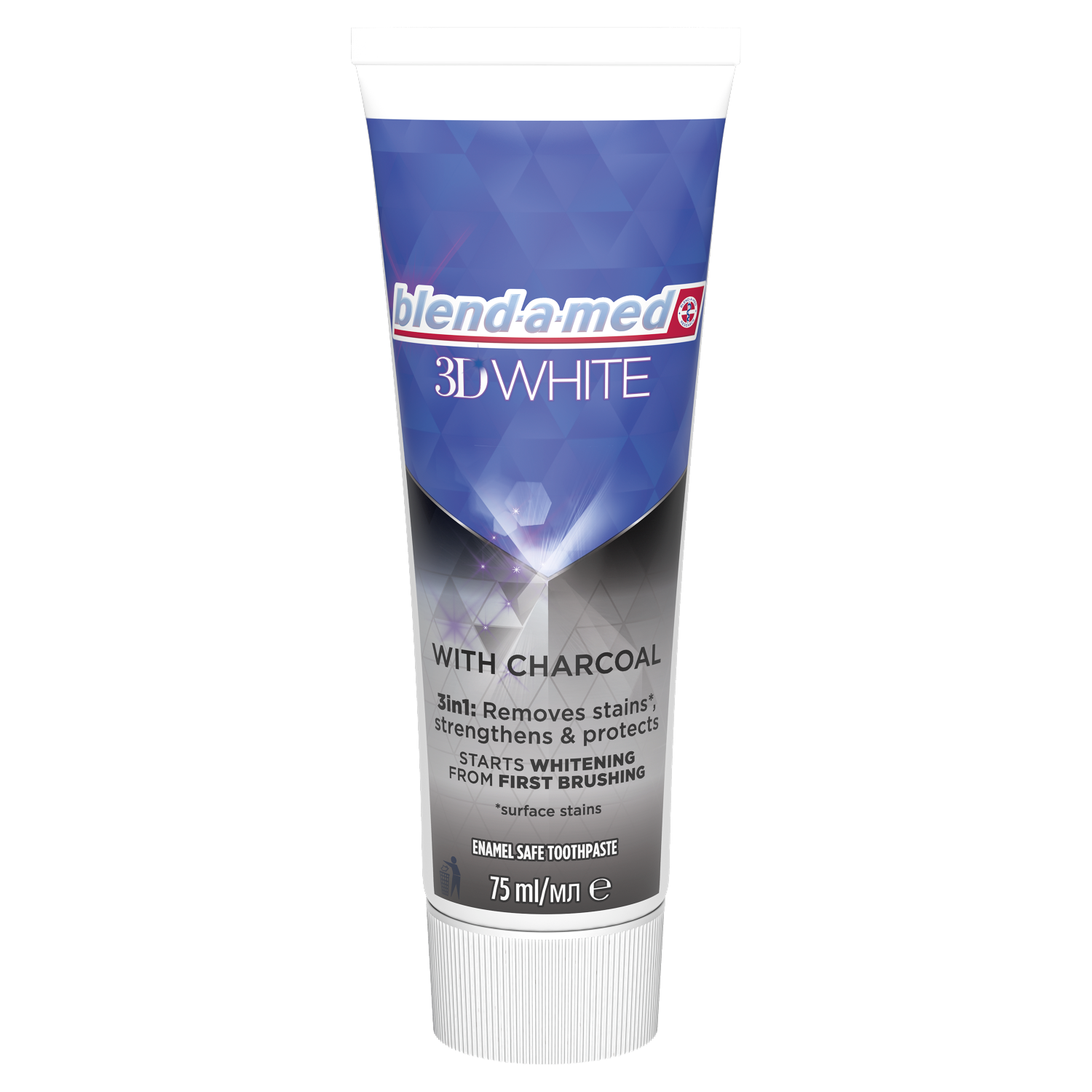 Blend-A-Med 3D White With Charcoal pasta do mycia zębów, 75 ml