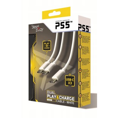 Kabel STEELPLAY Dual Play&Charge do PS5 JVAPS500002
