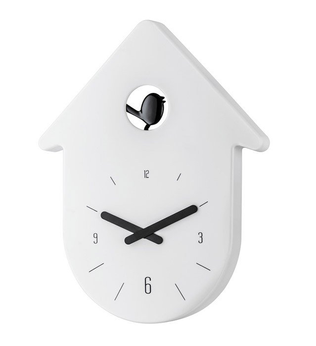 Koziol - Zegar ścienny Toc Toc Biały