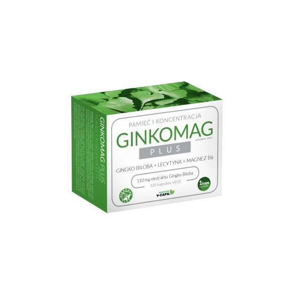 Xenico Pharma Ginkomag Plus suplement diety, 120 kaps./1 opak.