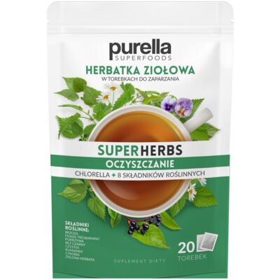 Herbata PURELLA Superherbs Oczyszczenie (20 sztuk)