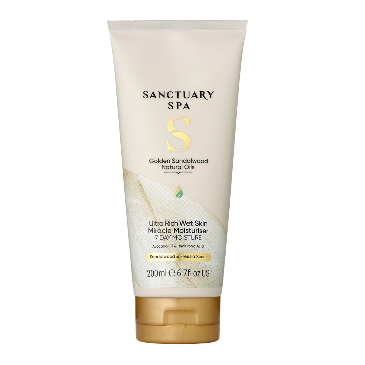 Sanctuary Spa Golden Sandalwood nawilżający balsam do ciała pod prysznic, 200 ml