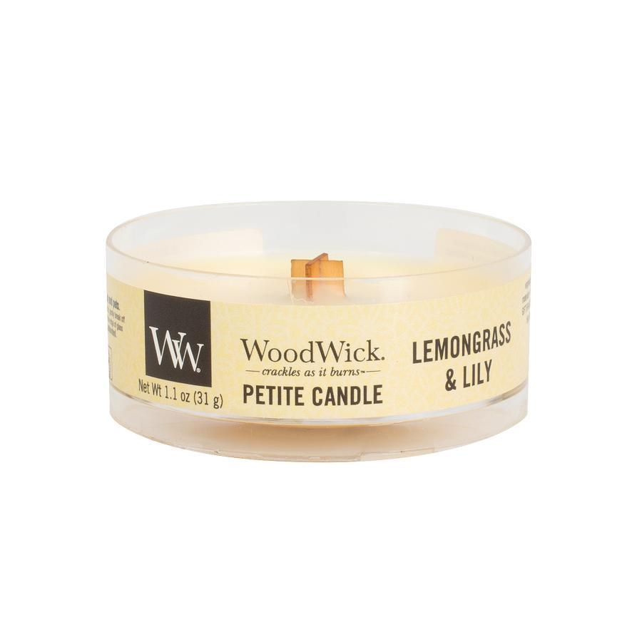 WoodWick - Świeca Petite Lemongrass & Lilly 15h