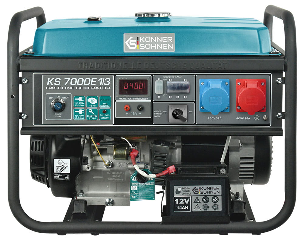 Agregat prądotwórczy KS 7000E 1/3 AVR 5.5 kW / 13 KM / VTS / K&S