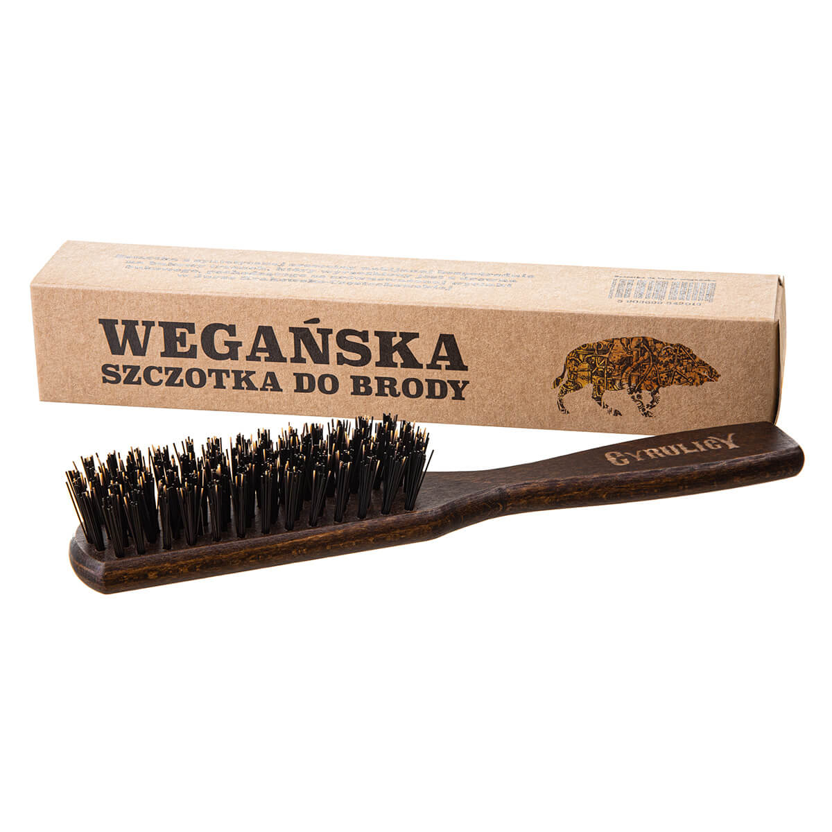 Cyrulicy Wegańska szczotka do czesania brody, 1 szt.