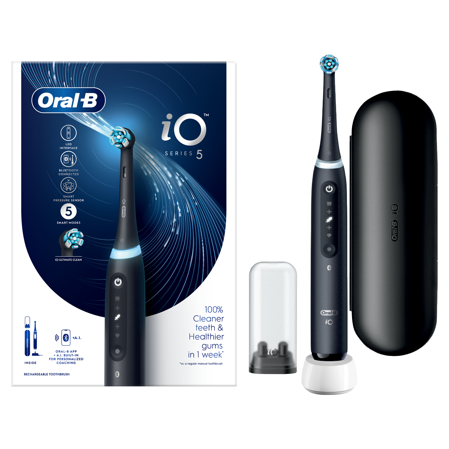 Szczoteczka magnetyczna ORAL-B iO 5 Czarny