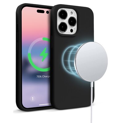 Etui CRONG Color Cover Magnetic MagSafe do iPhone 14 Pro Czarny