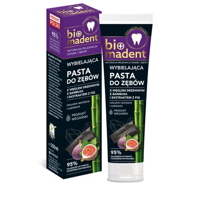 Pasta do zębów BIO MADENT z węglem drzewnym bambusowym i ekstraktem z fig 100 ml