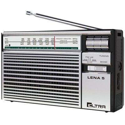 Radio ELTRA Lena 5 Analogowe Przenośne Srebrny