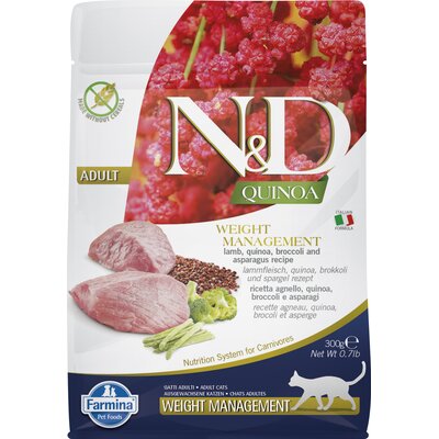 Karma dla kota FARMINA N&D Quinoa Digestion Jagnięcina z komosą ryżową, fenkułem włoskim i mietą 300 g