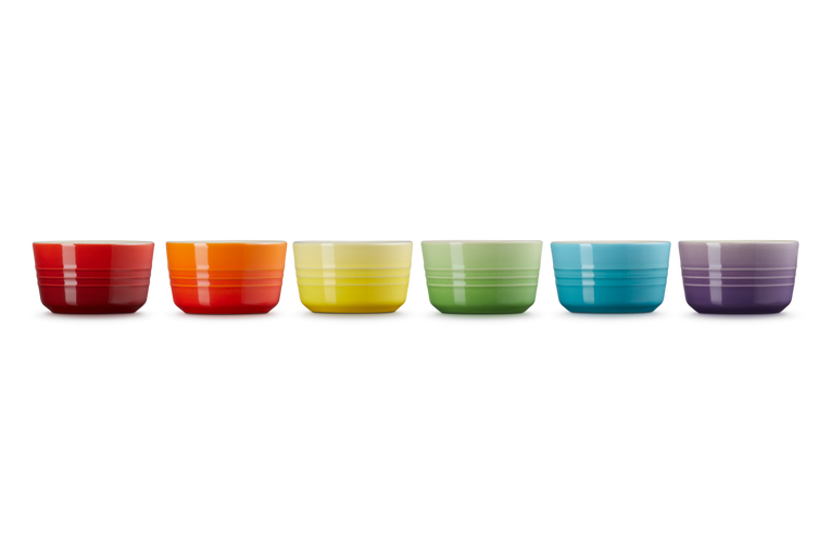 Le Creuset - rainbow zestaw 6 szt. mini foremek kamionka