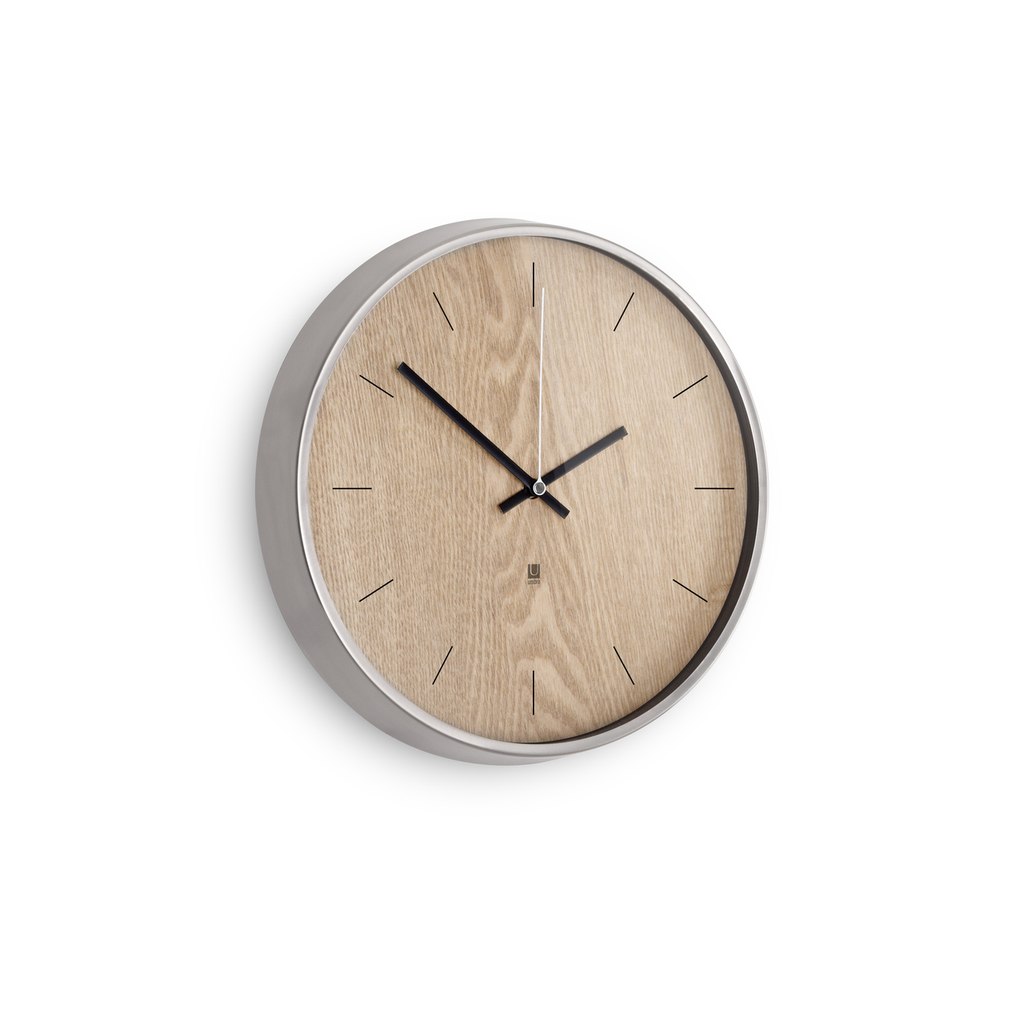 Umbra - Zegar ścienny Madera Naturalny