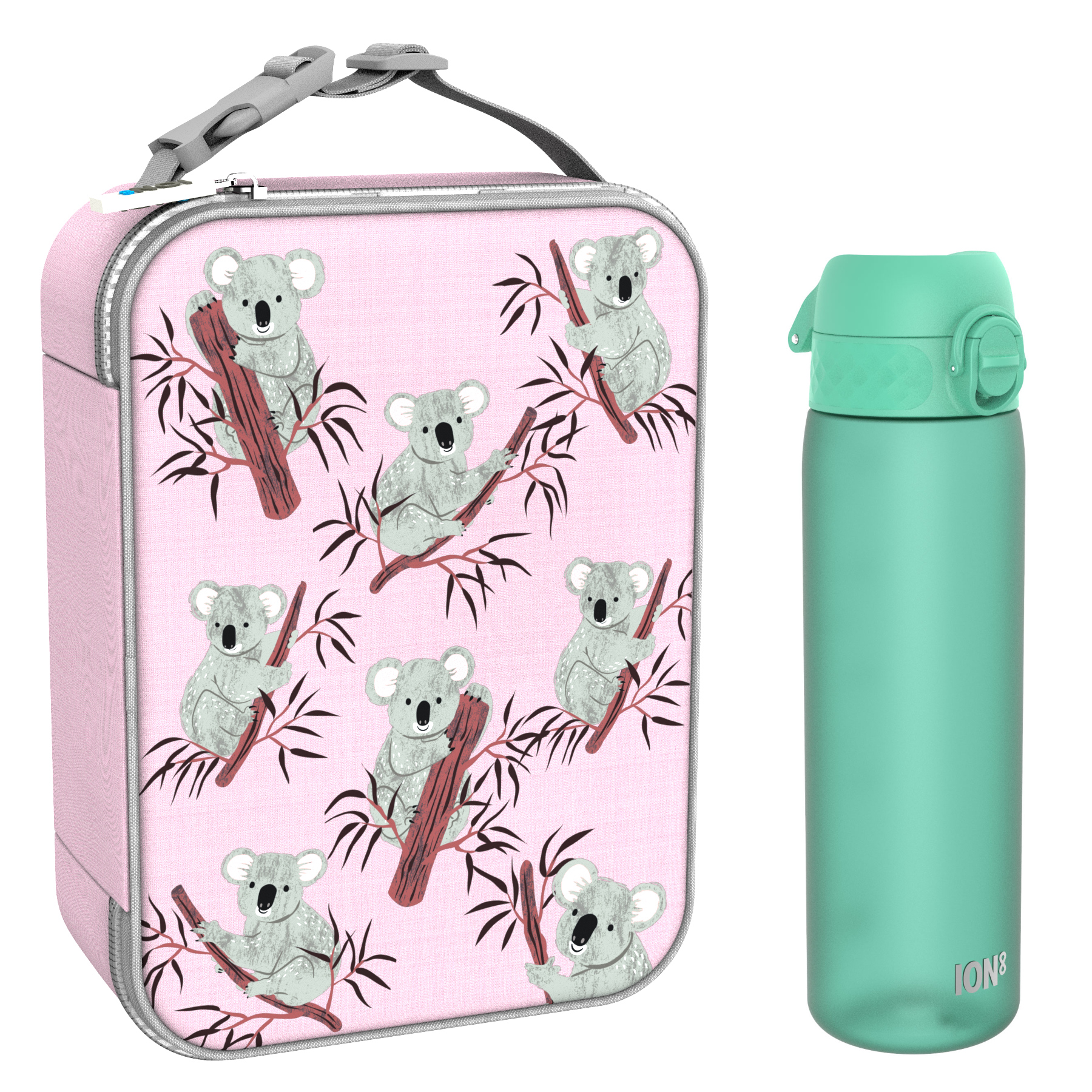 Ion8 zestaw: lunchbag Koala, 1 szt. + bidon na wodę, poj. 0,6 l, 1 szt.