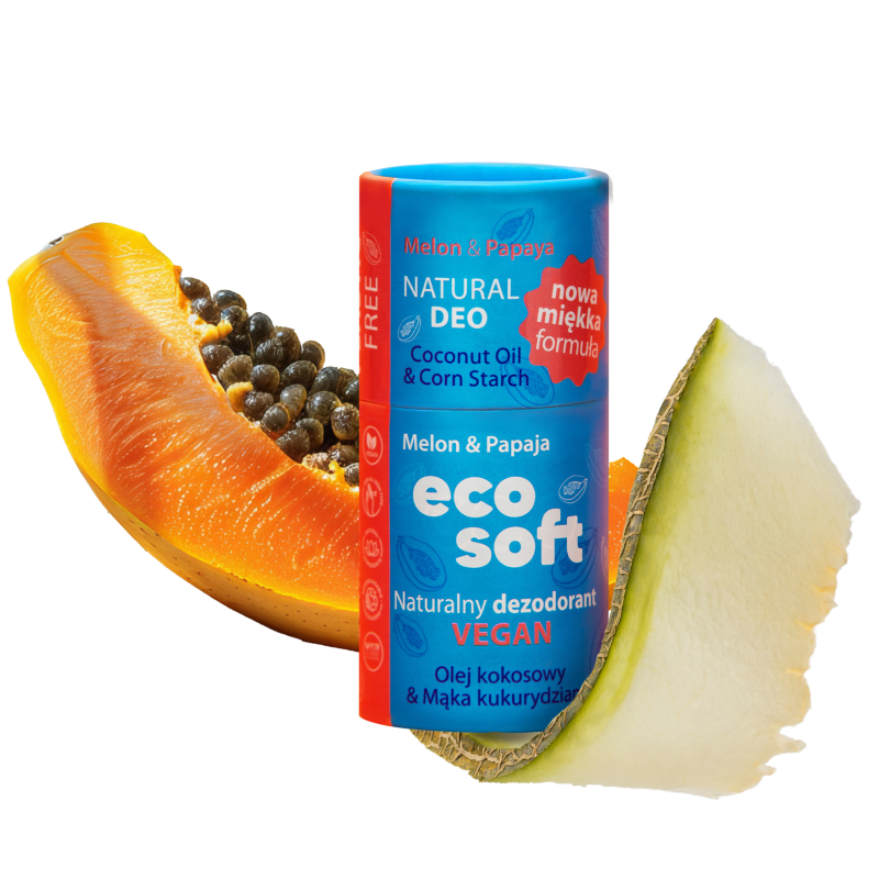 Eco Soft Summer Wind naturalny dezodorant bez aluminium damski, w papierowym sztyfcie, 50 g
