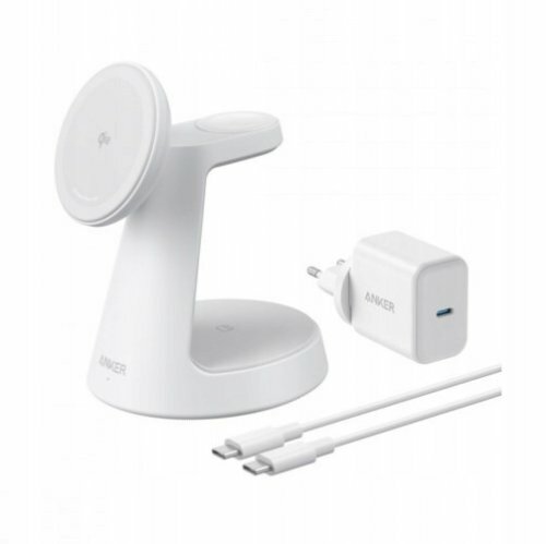 Anker MagGo Wireless Charging Station 3-in-1 biały - ładowarka indukcyjna
